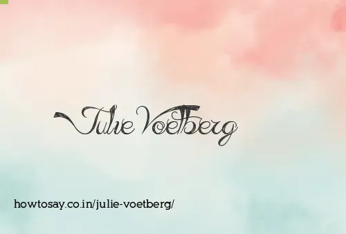 Julie Voetberg