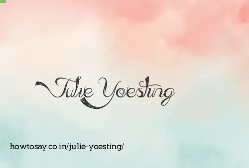 Julie Yoesting