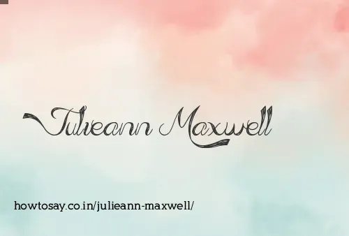 Julieann Maxwell