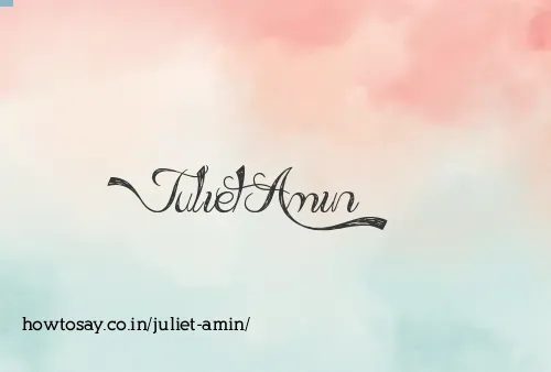 Juliet Amin