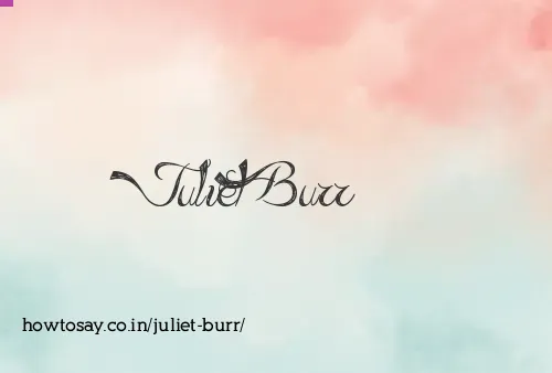 Juliet Burr