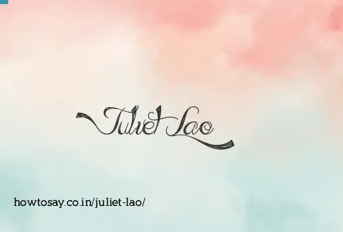 Juliet Lao