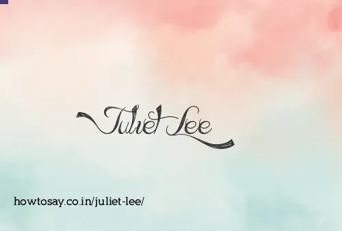 Juliet Lee