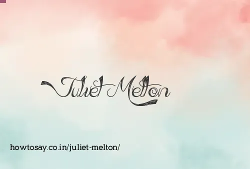 Juliet Melton