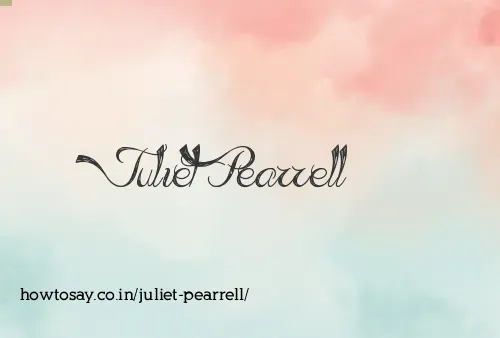 Juliet Pearrell