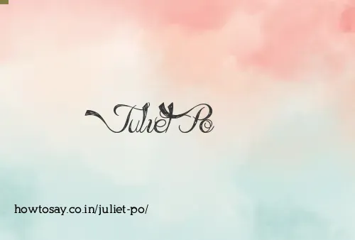 Juliet Po