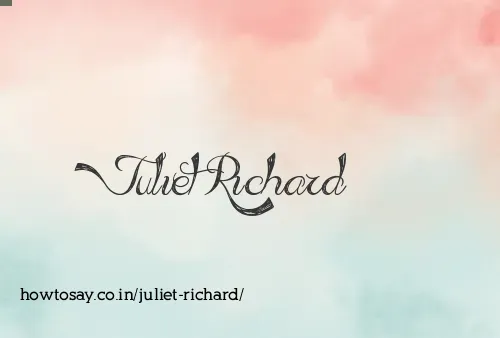 Juliet Richard