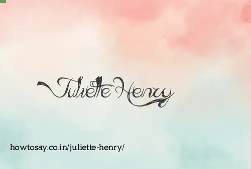 Juliette Henry