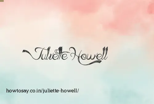 Juliette Howell