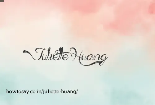Juliette Huang