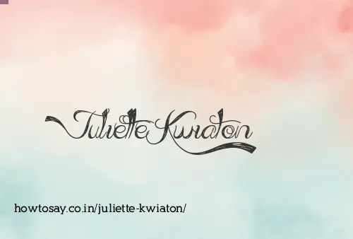 Juliette Kwiaton