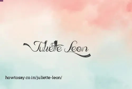 Juliette Leon