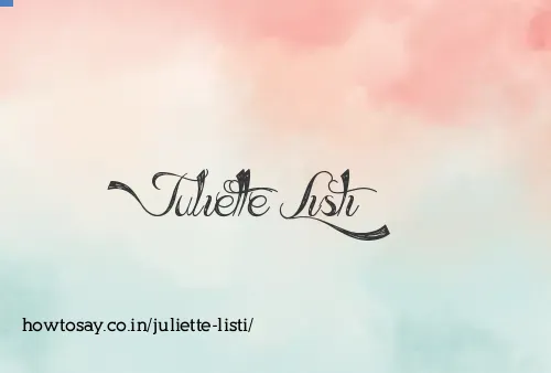 Juliette Listi