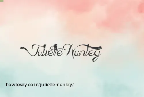 Juliette Nunley