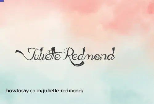 Juliette Redmond