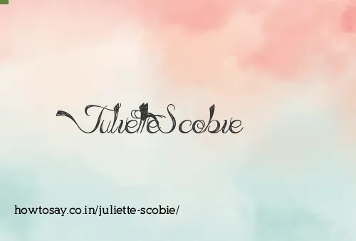Juliette Scobie