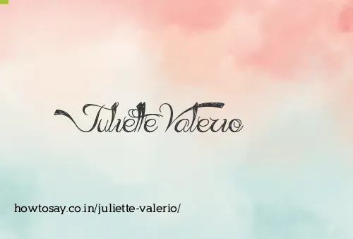 Juliette Valerio