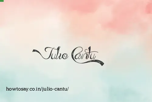 Julio Cantu