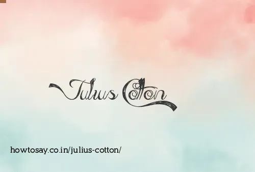 Julius Cotton