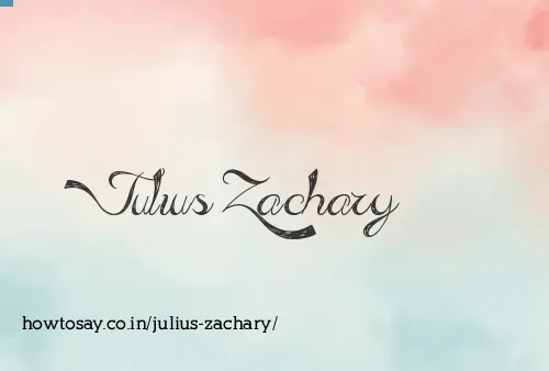 Julius Zachary