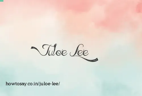 Juloe Lee
