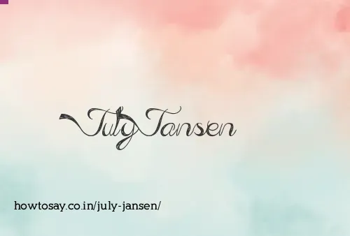July Jansen