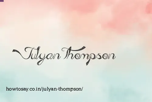 Julyan Thompson