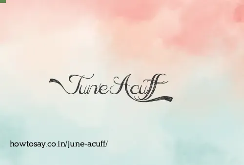June Acuff