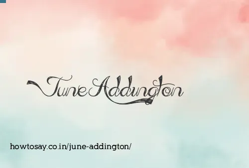 June Addington