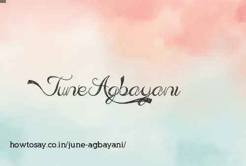 June Agbayani