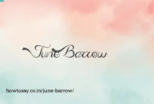 June Barrow