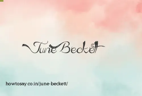 June Beckett