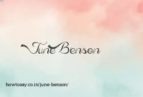 June Benson