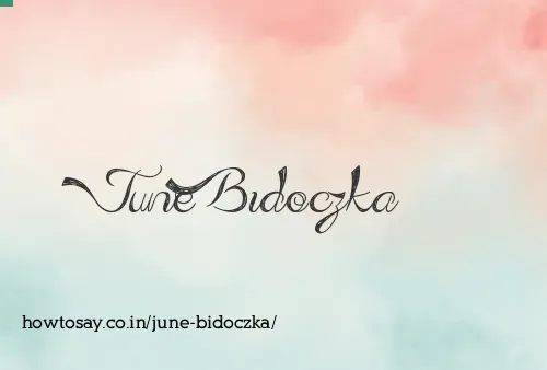 June Bidoczka