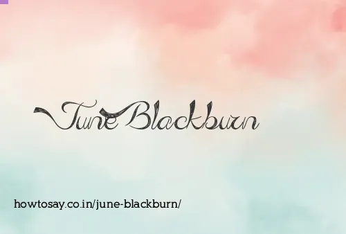 June Blackburn