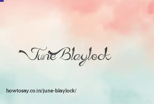 June Blaylock