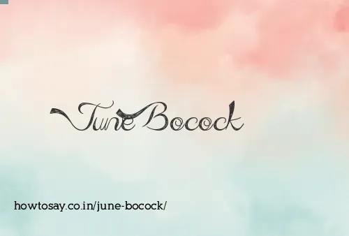 June Bocock