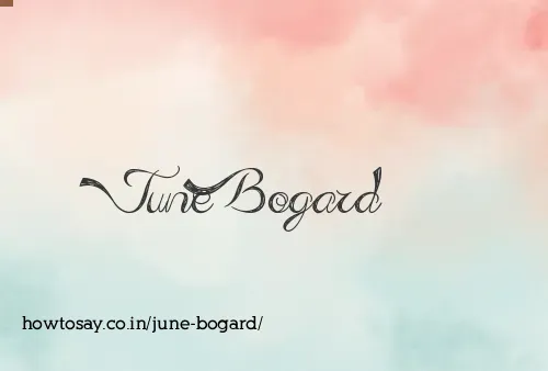 June Bogard