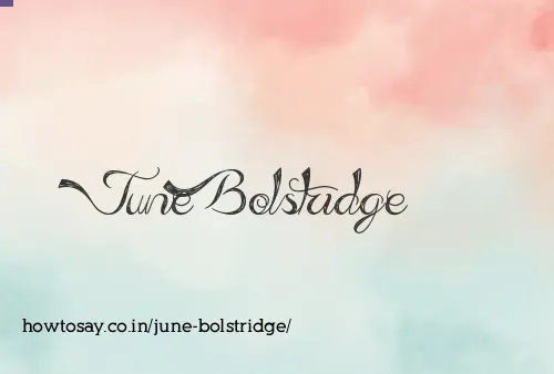 June Bolstridge
