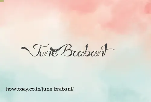 June Brabant