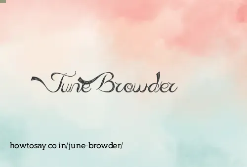 June Browder