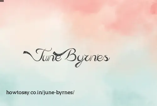 June Byrnes