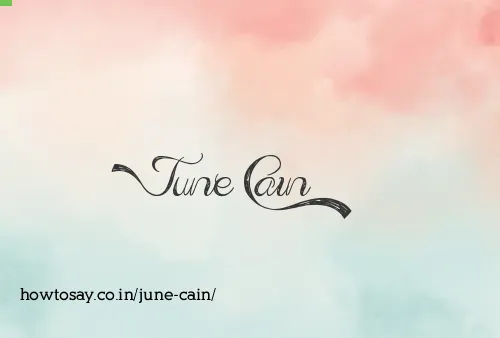 June Cain