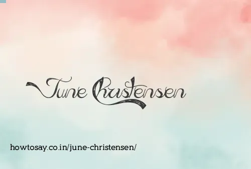 June Christensen