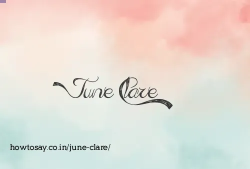 June Clare