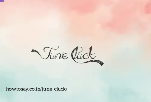 June Cluck
