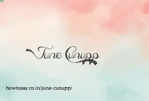 June Cunupp