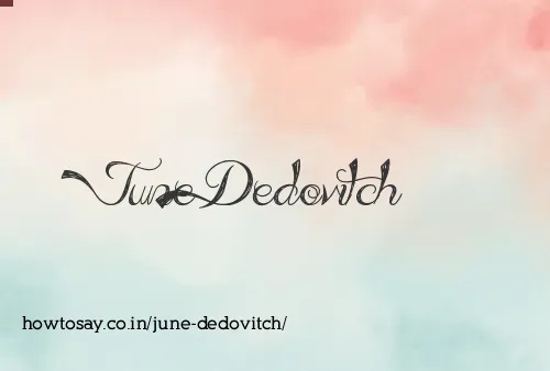 June Dedovitch