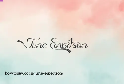 June Einertson