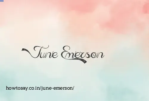 June Emerson